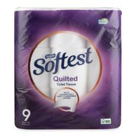 Softest Quilted Toilet Tissue 9 Pack Saxon